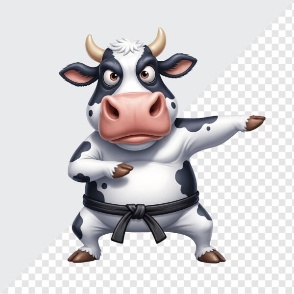 90+ Funny Cow Clipart Bundle – Holstein Cow Clipart, Cow Print PNGs, Cartoon Farm Animal Art for Sublimation, Stickers & Crafts - Image 5